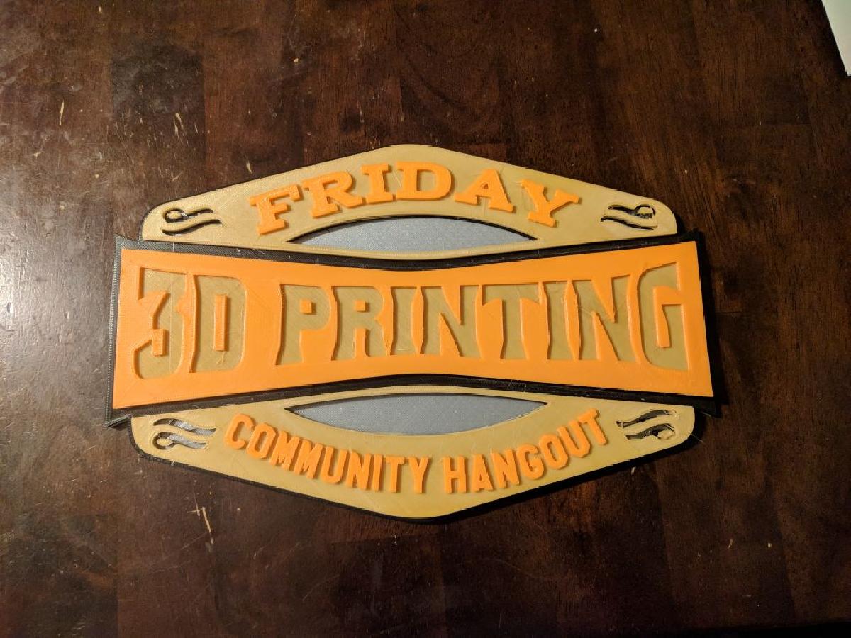 Logotipo da Comunidade de Impressao 3D na Sexta feira (F3DPCH)
