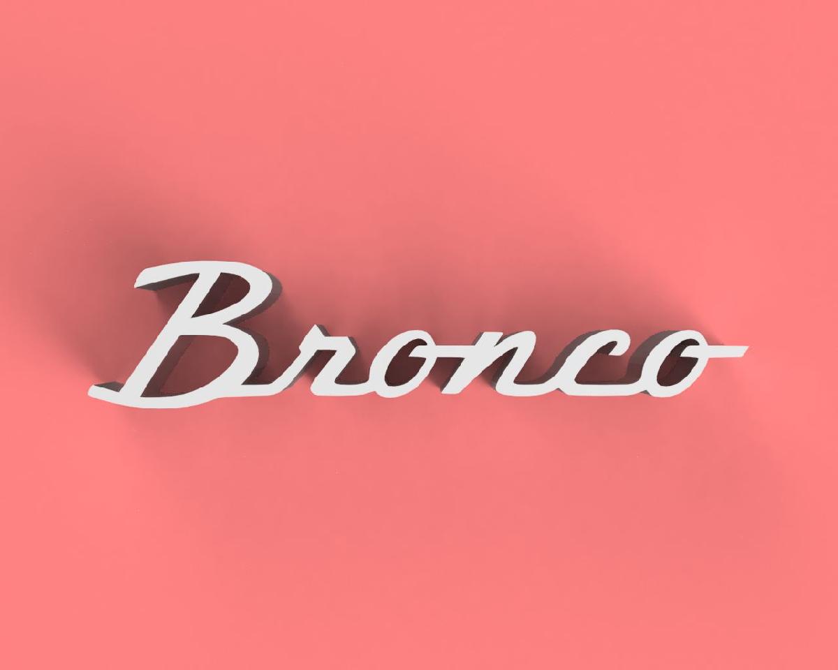 Emblema Classico Bronco