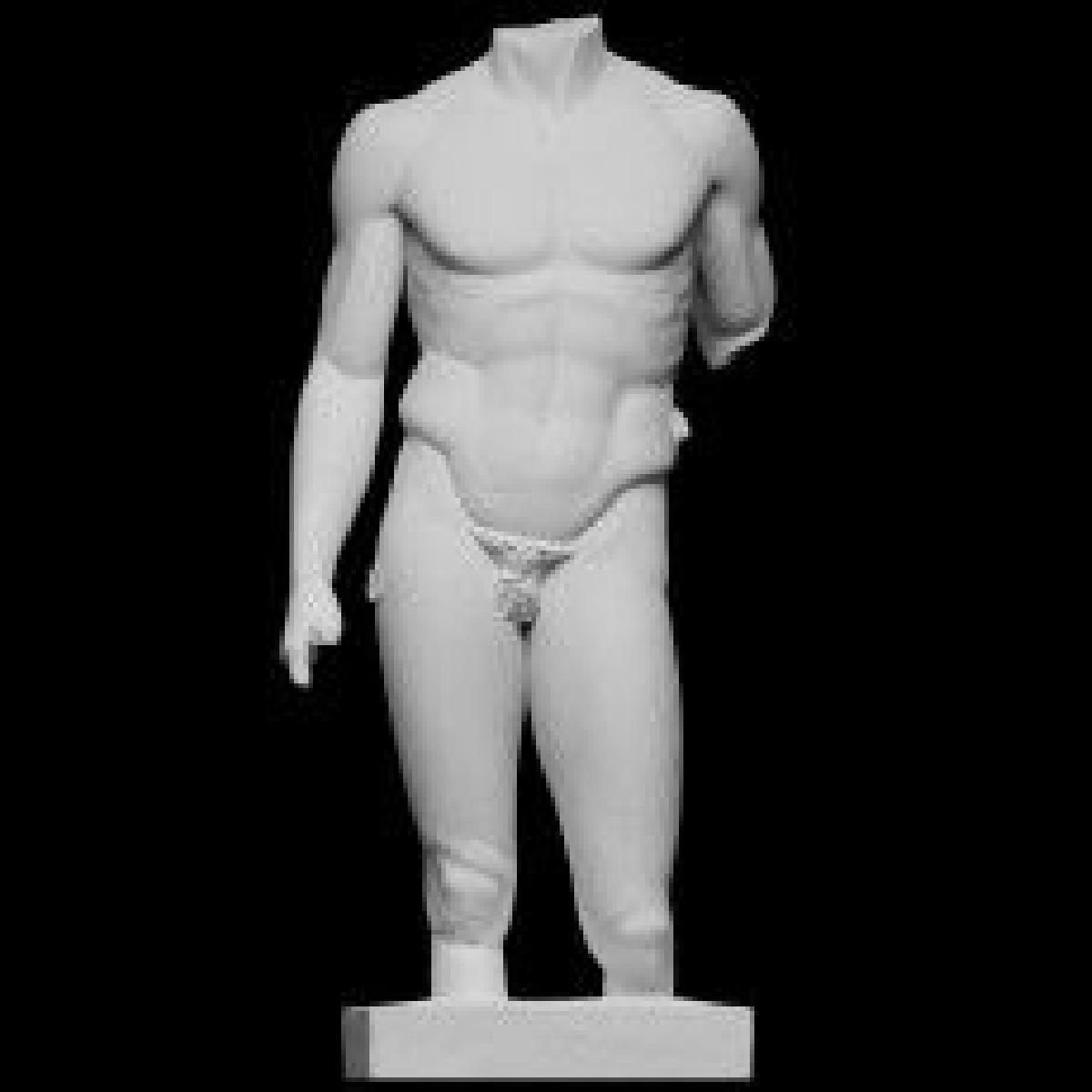 Torso de um jovem nu, Portador de lanca ou Doryphoros, O Torso Pourtales