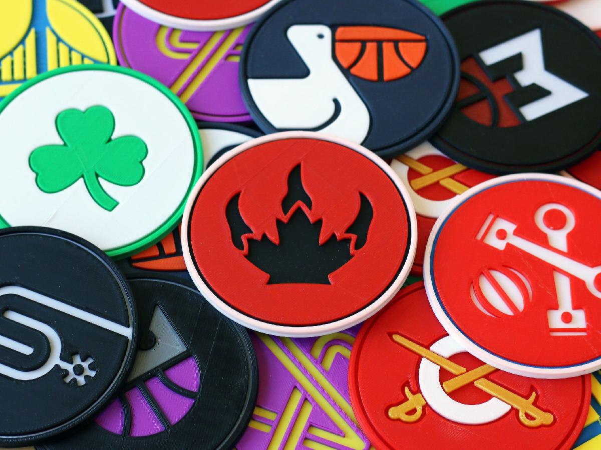 Coasters Minimos Multi Cores da NBA