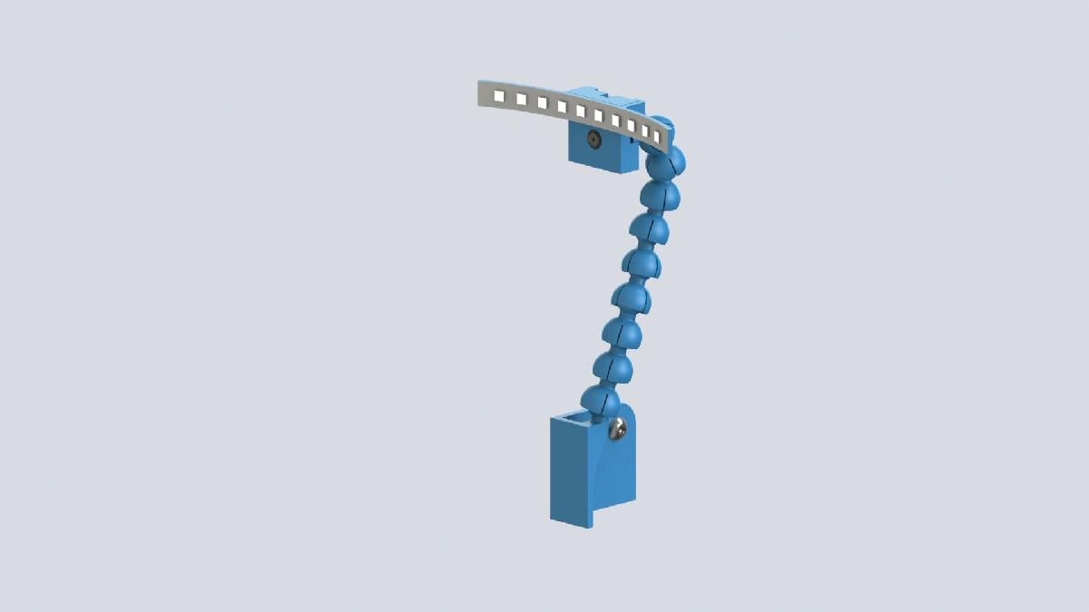 Braco articulado Ender 3 RasPi Cam V2 com suporte de LED