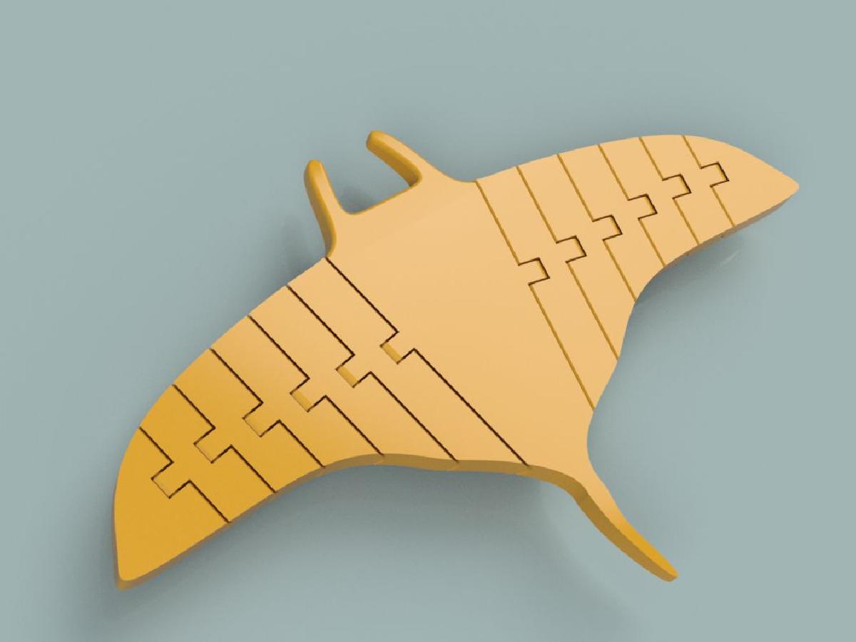 Manta Ray Flexivel Articulada