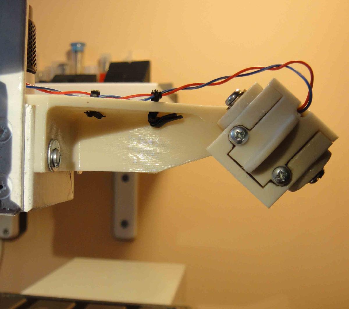 Posicionamento Z preciso da camera usando laser pontual