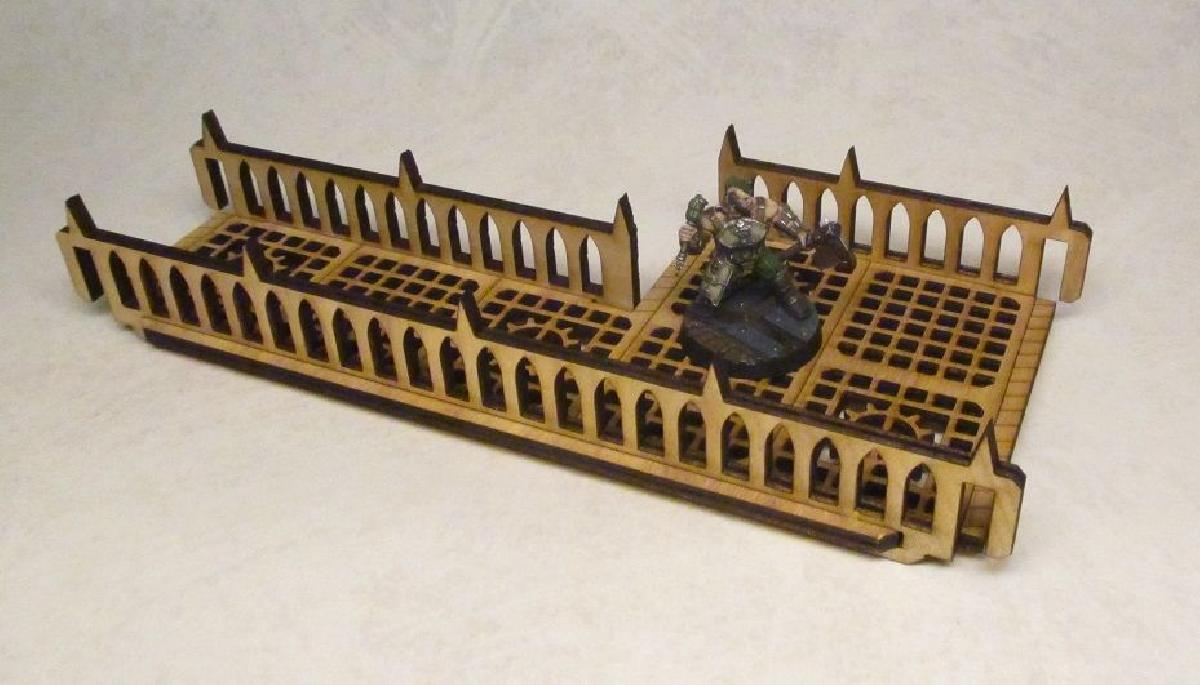 Caminho em Y longo 20x4 cm para MDF cortado a laser de 3mm