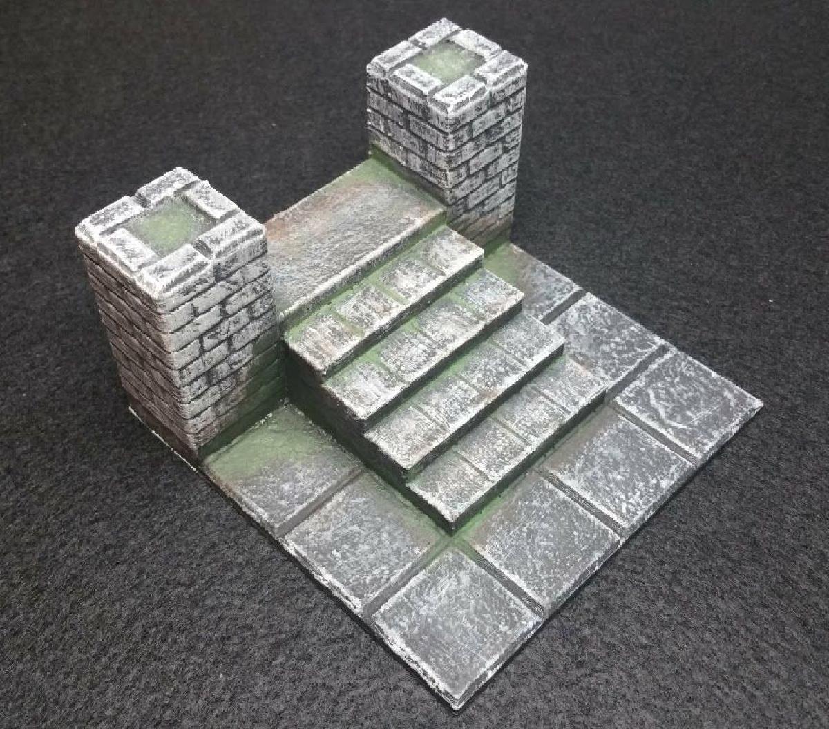 Escadas do Inicio do Castelo Ravenloft DnD
