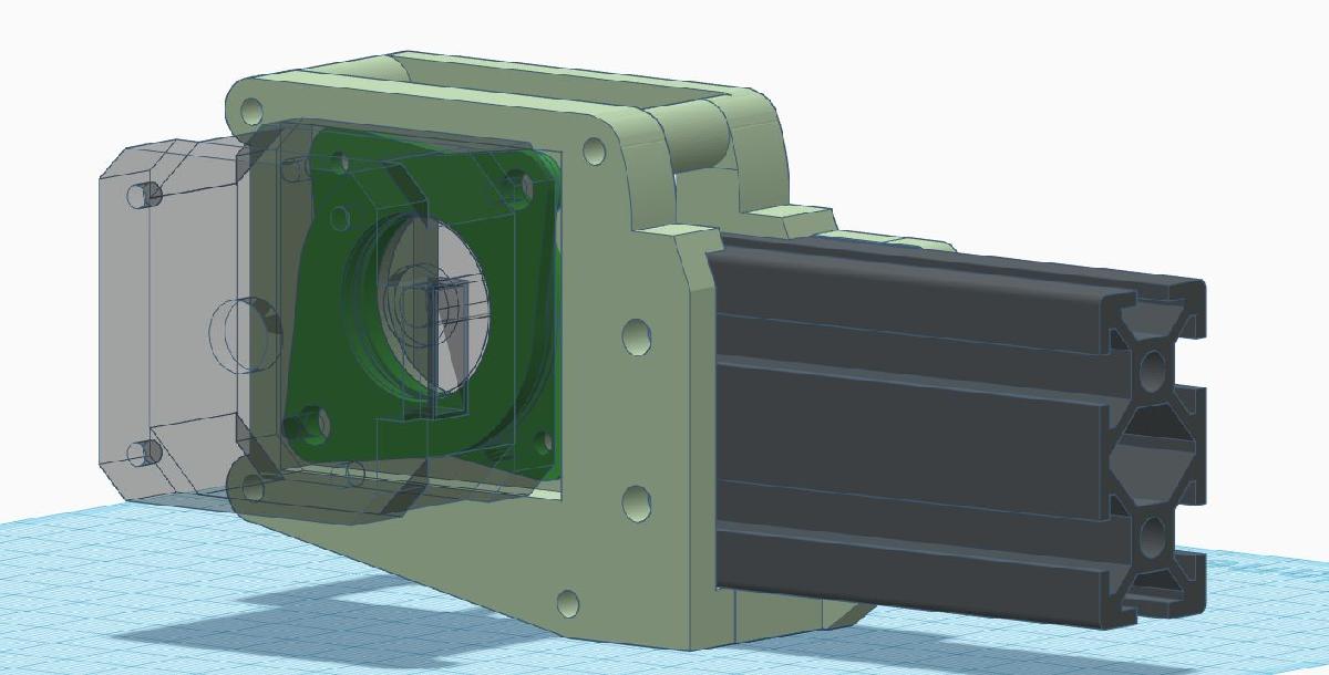 Suporte do motor de passo do eixo Y da Ender 3 para amortecedor