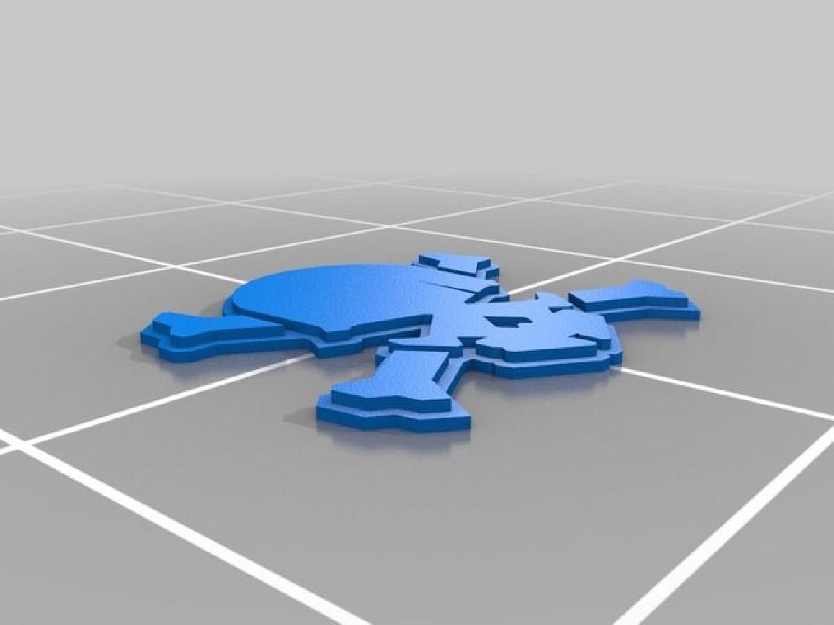 Caveira e ossos cruzados baseados no logotipo Nike Hypervenom