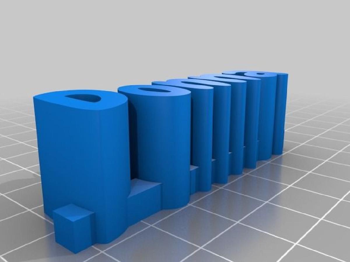 Nomes 3D usando BlocksCAD