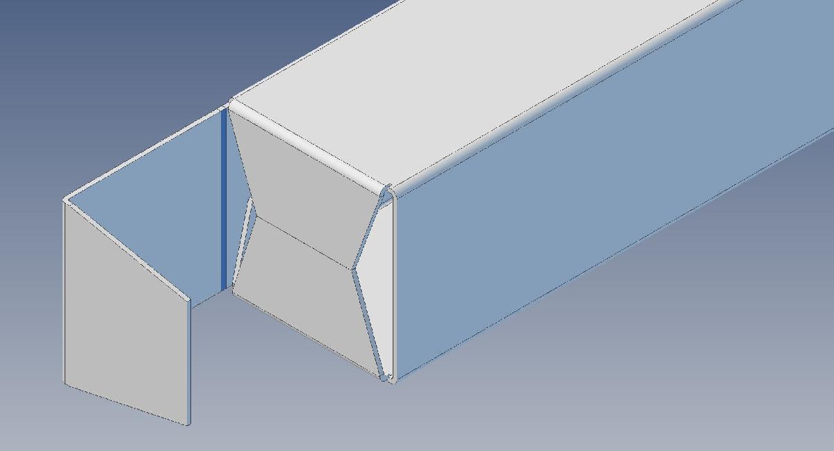 Caixa de papelao de 0,5 mm de espessura para barra de 90 mm de comprimento e 18 mm de diametro