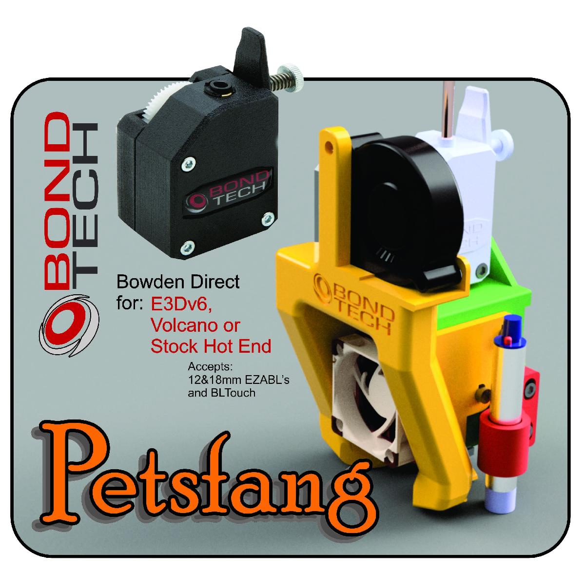 Petsfang Bowden Direto com Bondtech BMG para CR10/S/4, Ender3 e Tevo Tornado