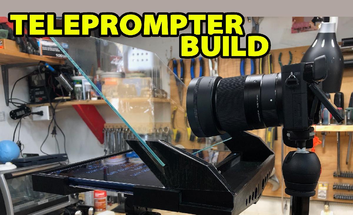 Construcao de Teleprompter para o Canal do Youtube da Loja 3D do Frank