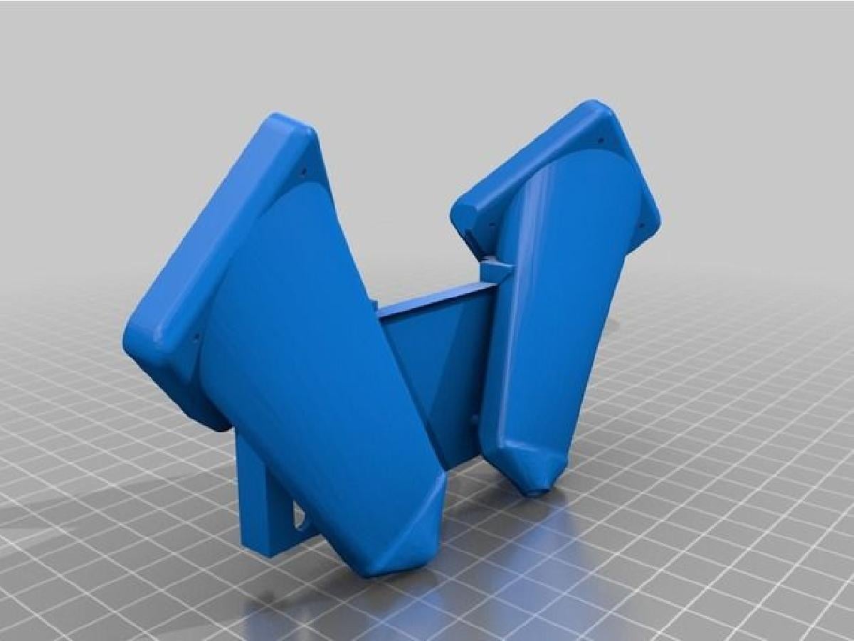 Duto do ventilador do extrusor duplo para Geeetech I3 Pro C extrusor duplo