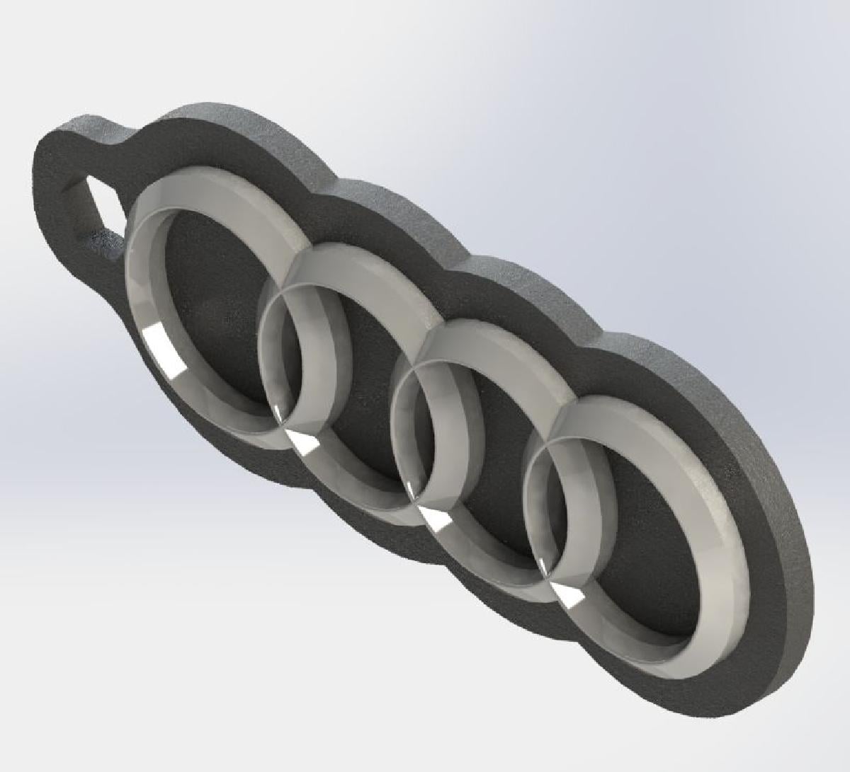 Chaveiro Audi de Alta Resolucao (duas pecas)
