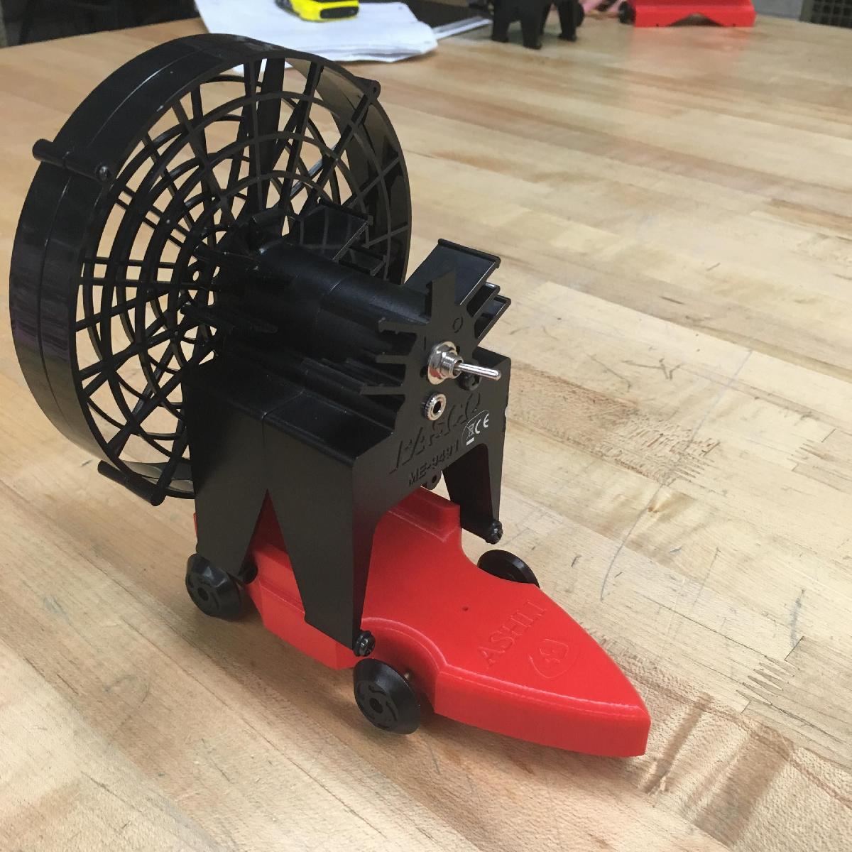 Carrinho de Ventilador Impresso em 3D