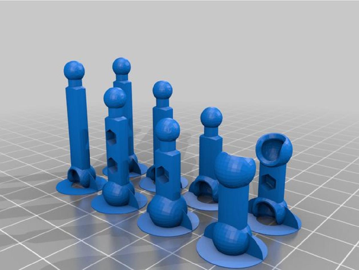 Imprimir STL ModiBot Mo figura todos os modelos em 2 impressoes Modelo ...