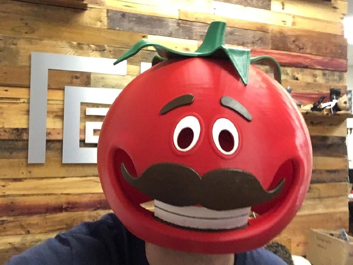 Mascara de Cabeca de Tomate do Fortnite