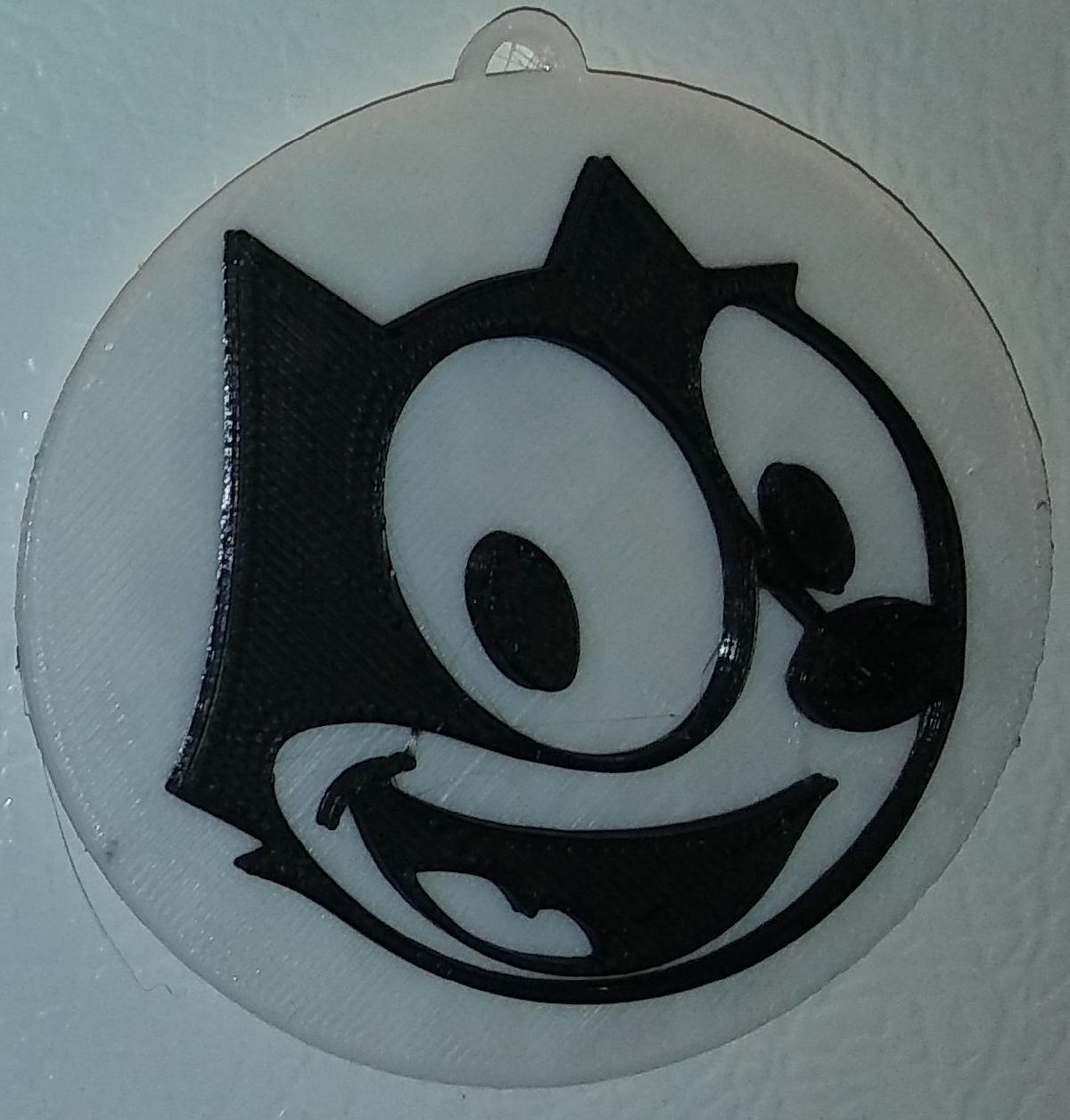 Ima e enfeite do Felix, o Gato   Apenas o rosto / IEC3D