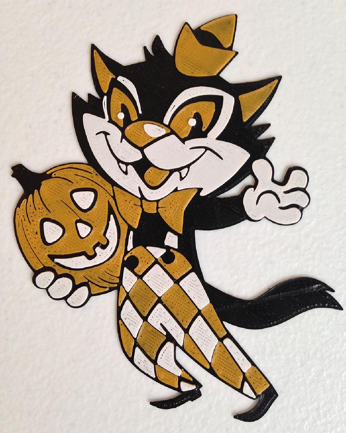 Gato de Halloween ~ RETRO