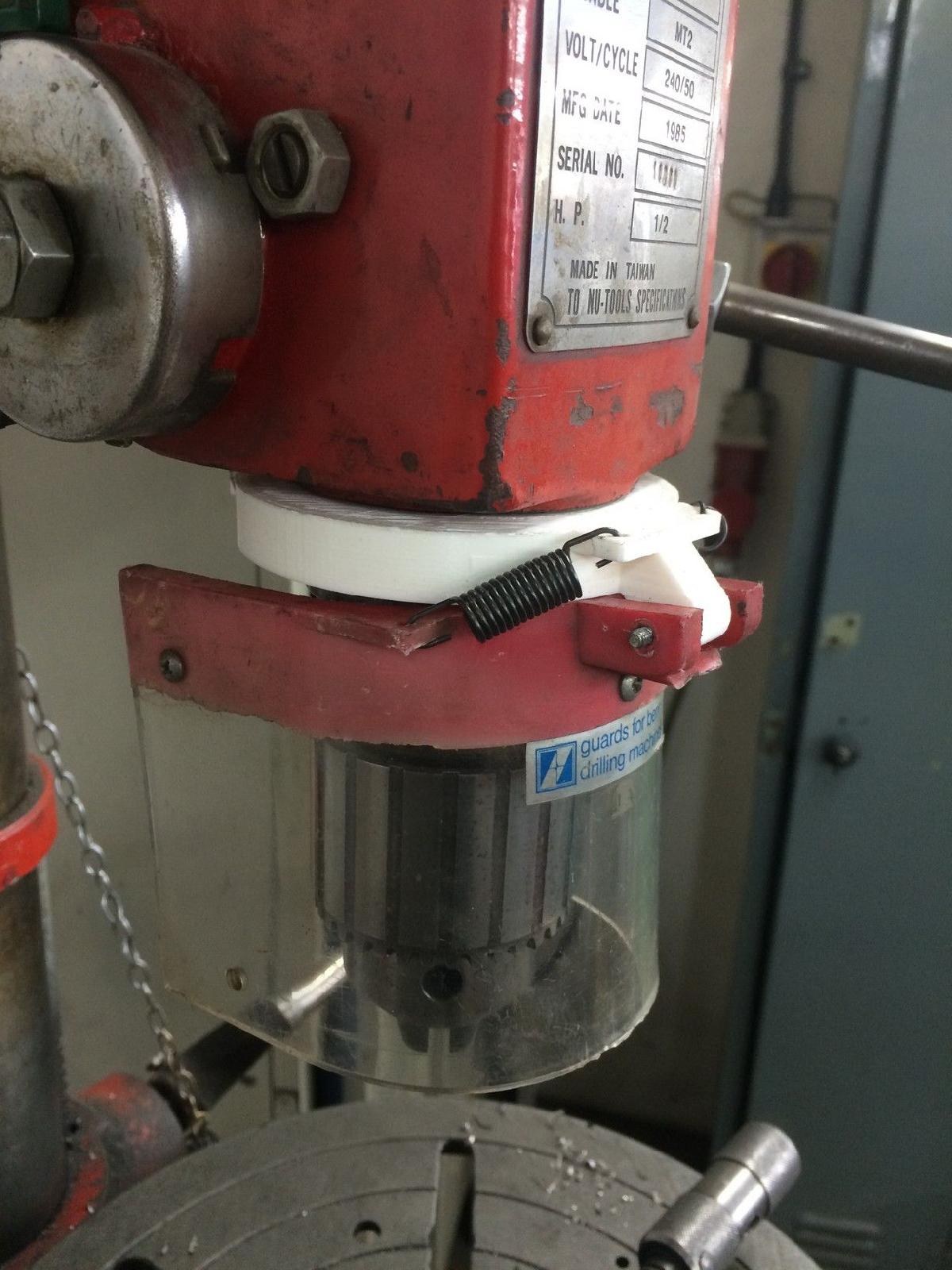 Suporte de protecao para furadeira de coluna