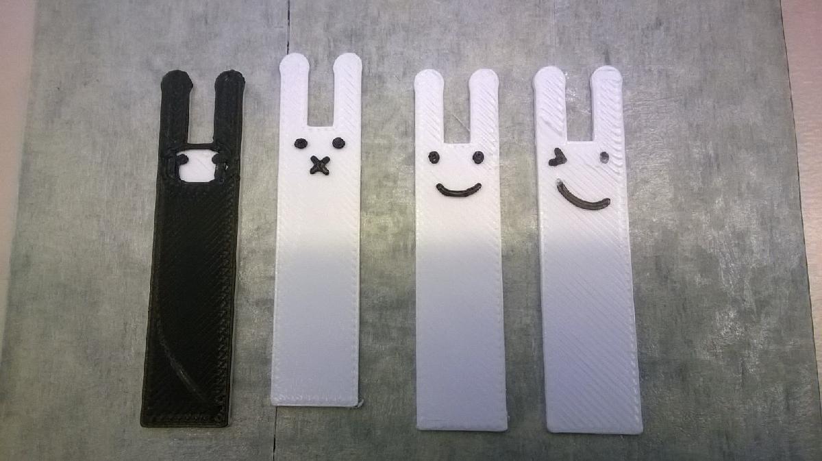 conjunto de marcadores de pagina de coelho