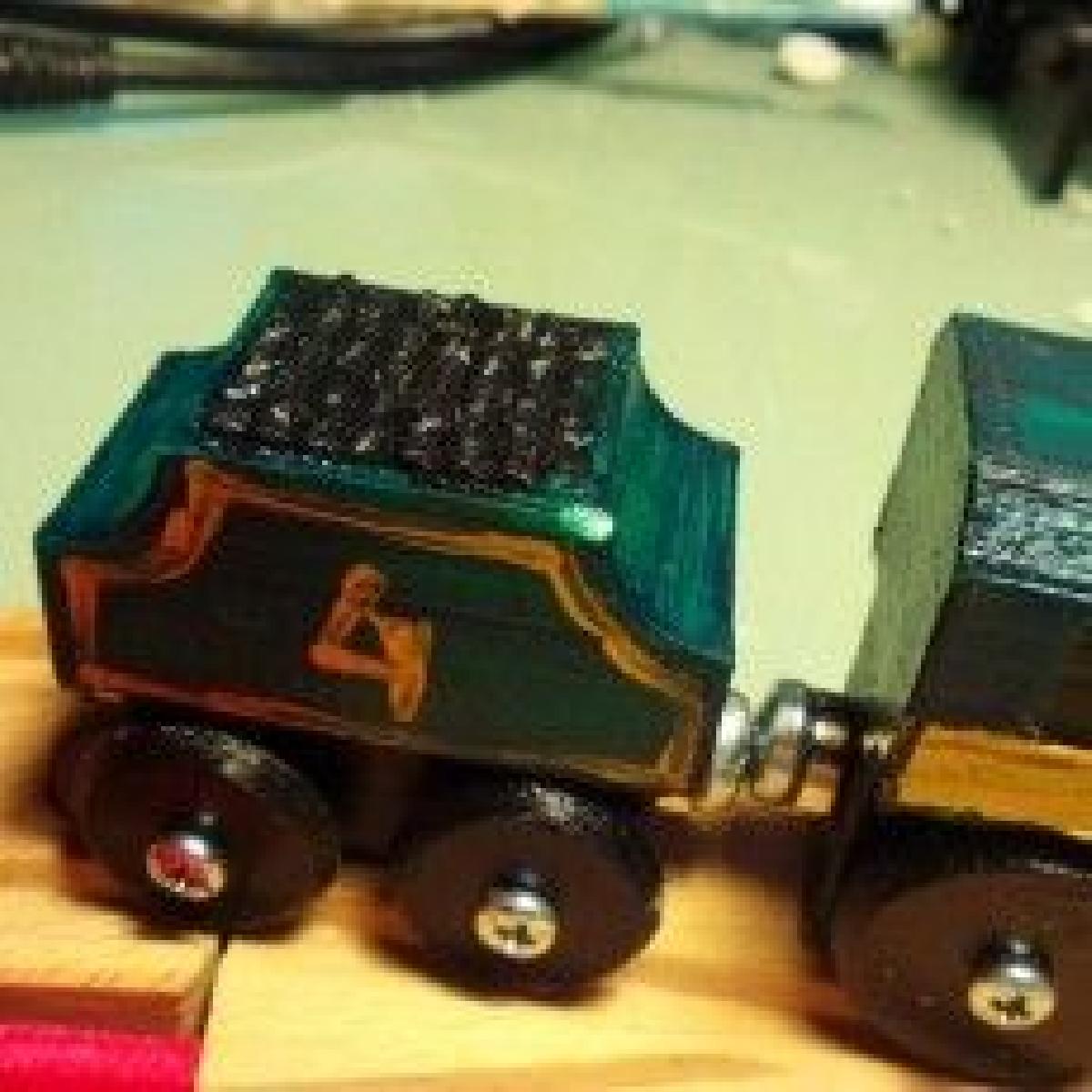 Trem de carga de locomotiva a vapor