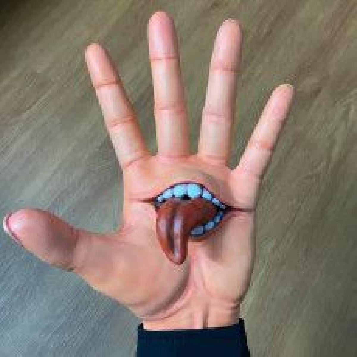 Decoracao de Cosplay de Mao de Horror Usavel