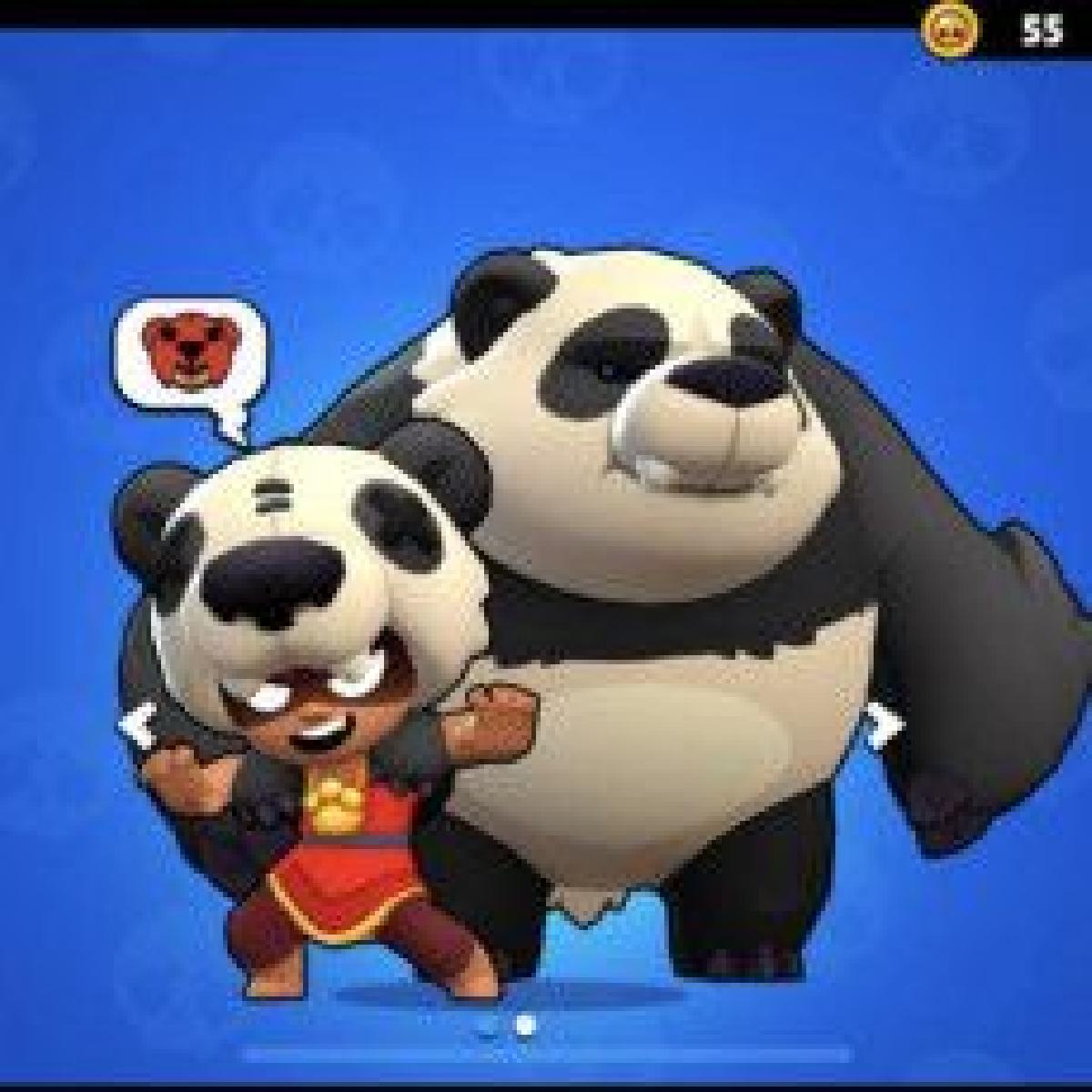 Nita de Brawl Stars com o urso + Suporte