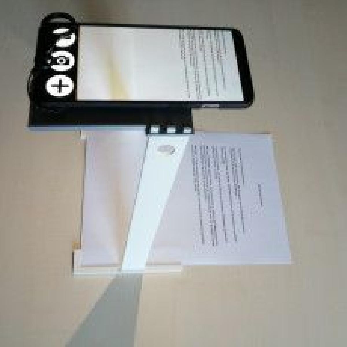 Suporte de smartphone para leitura com OCR
