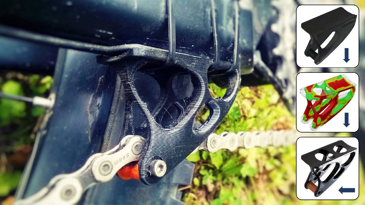 Guia de corrente de mountain bike