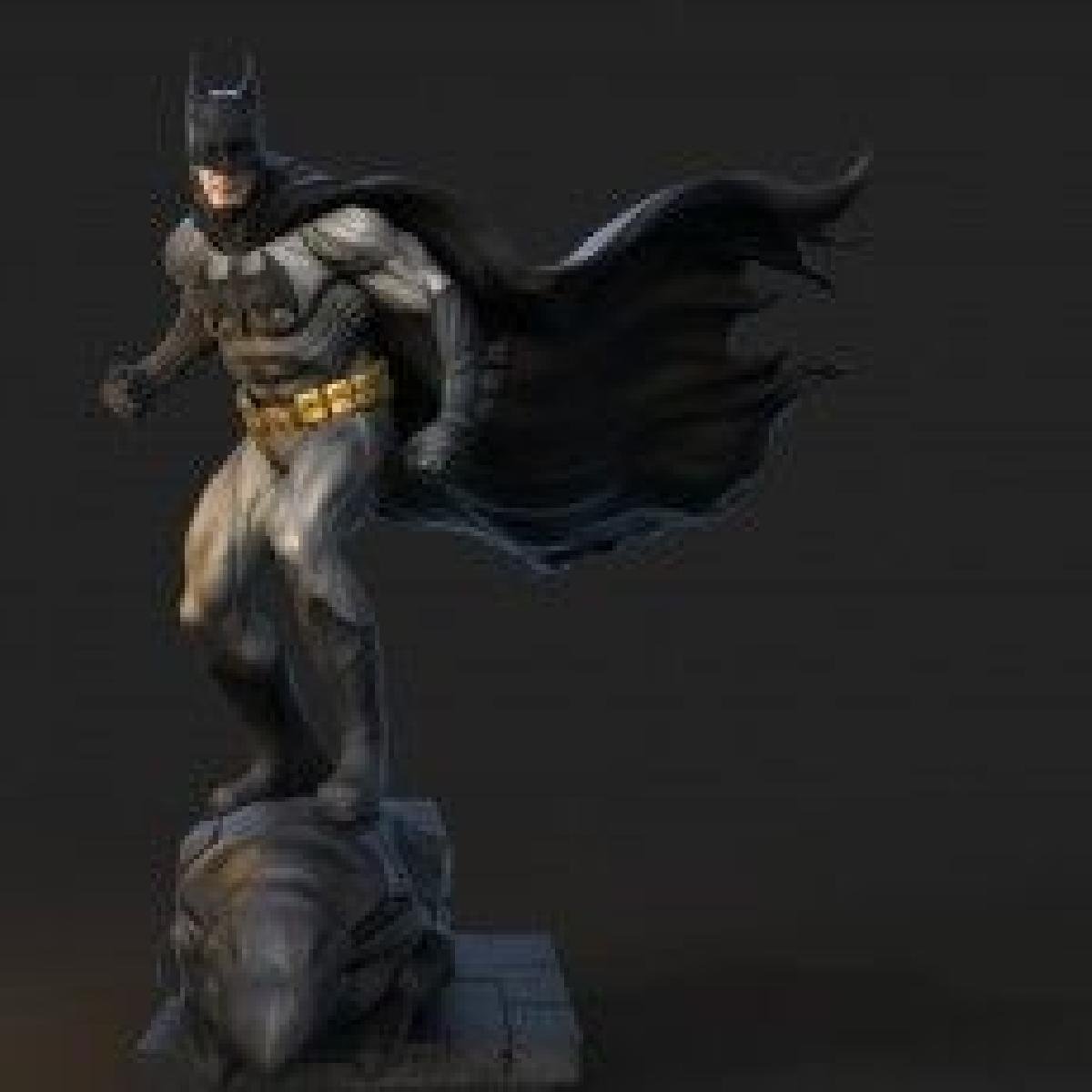 Batman em um telhado