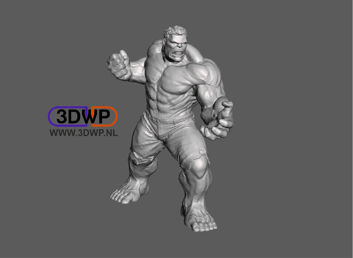 Escaneamento 3D de Hulk
