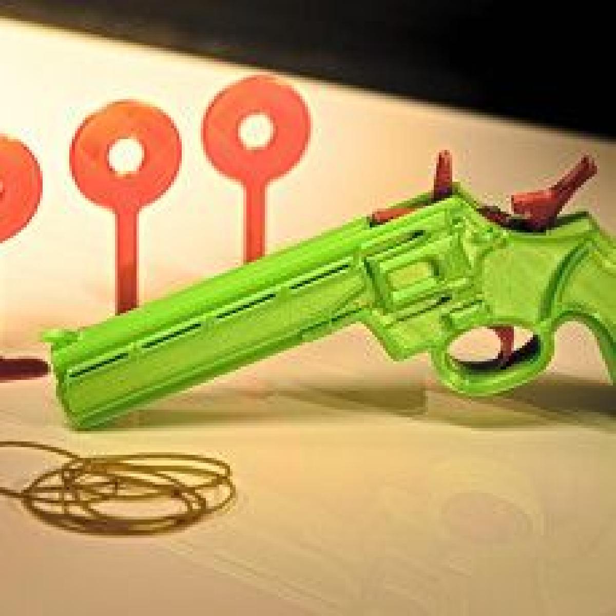 Pistola de Banda de Borracha impressa em 3D