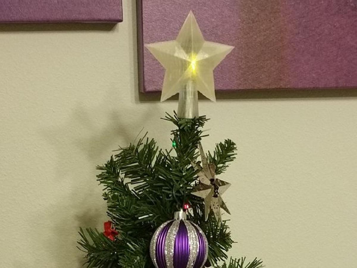 Estrela da árvore de Natal / copo da árvore   ajustado