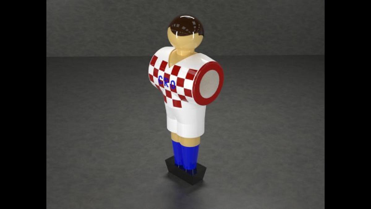 Figura de Futebol de Mesa   Croácia
