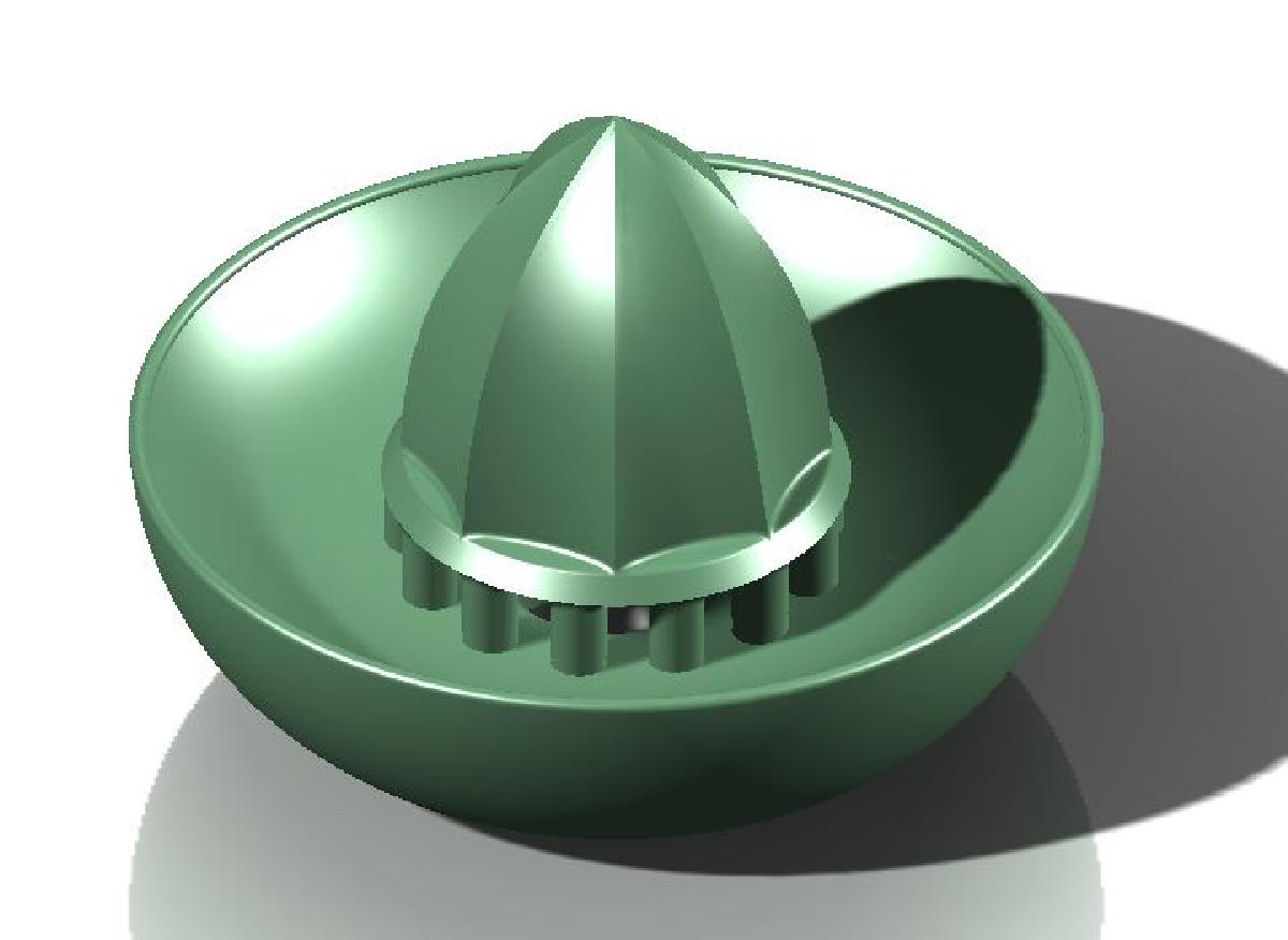 Parafuso no espremedor cítrico da garrafa