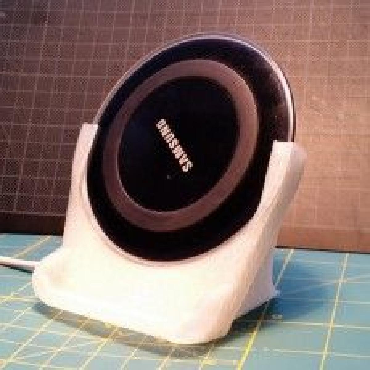 suporte de carregador Samsung QI projetado para samsung S5