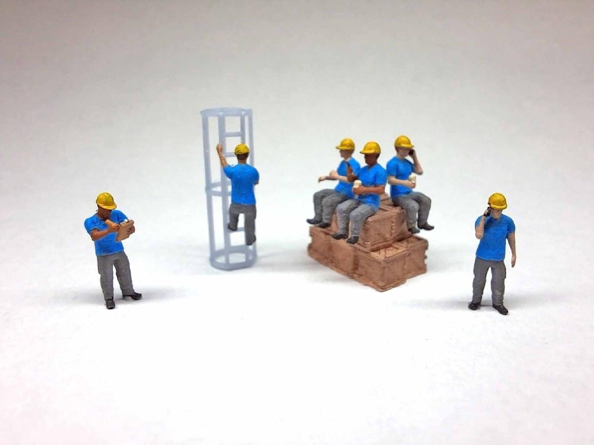 N Escala Trabalhadores da Construção Diversos Poses