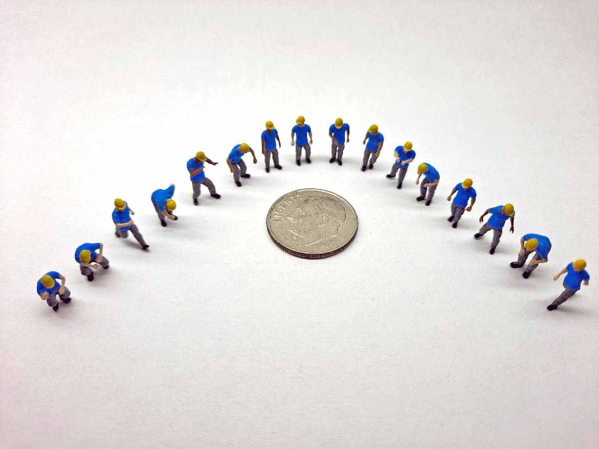 N Escala Trabalhadores da Construção Conjunto 1