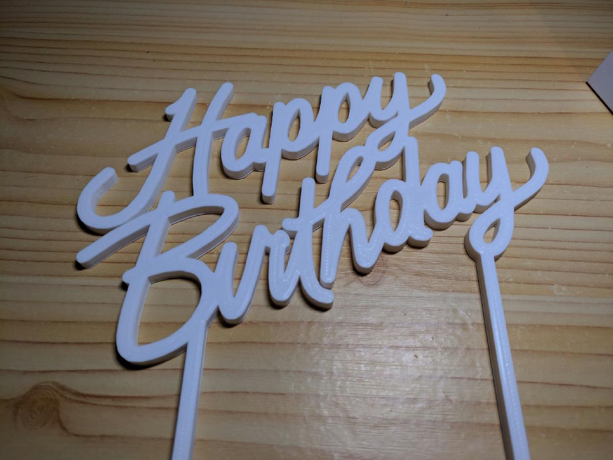 Decoração do bolo de feliz aniversário