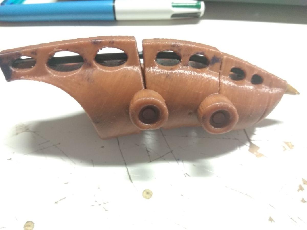 Sem parafusos Solo Finger Pen (com longo orifício de unha)