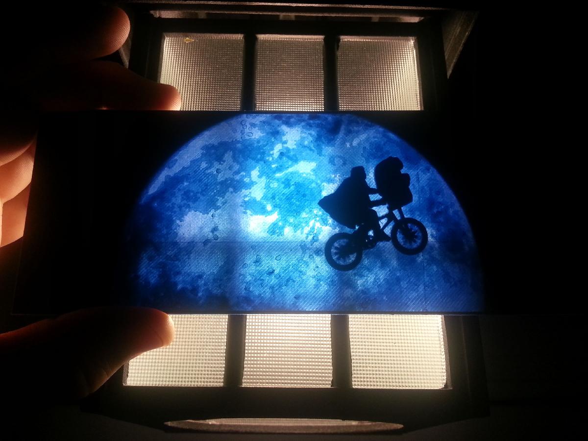 ET e Super Lua Lithophane