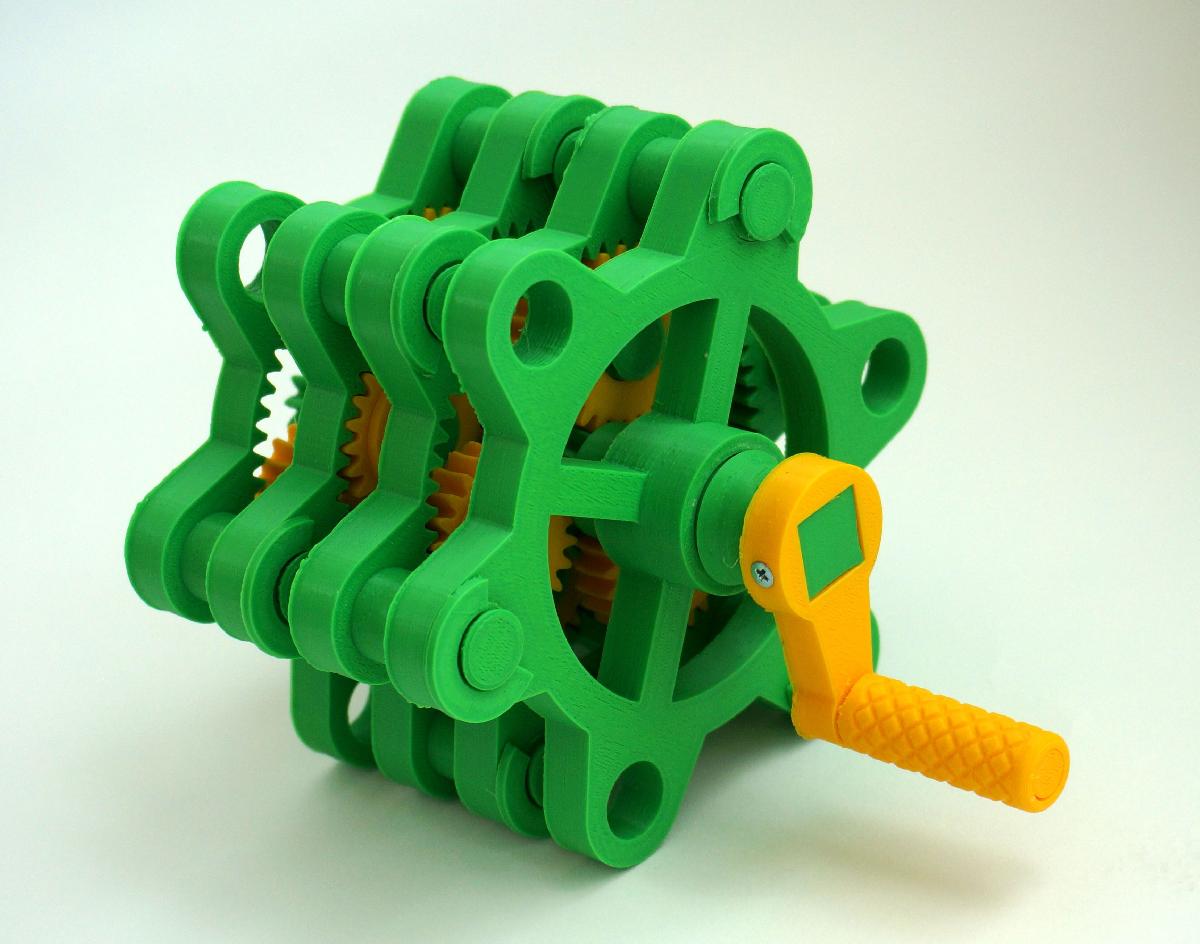 Mecanismo de engrenagem planetária empilhável (redutor)