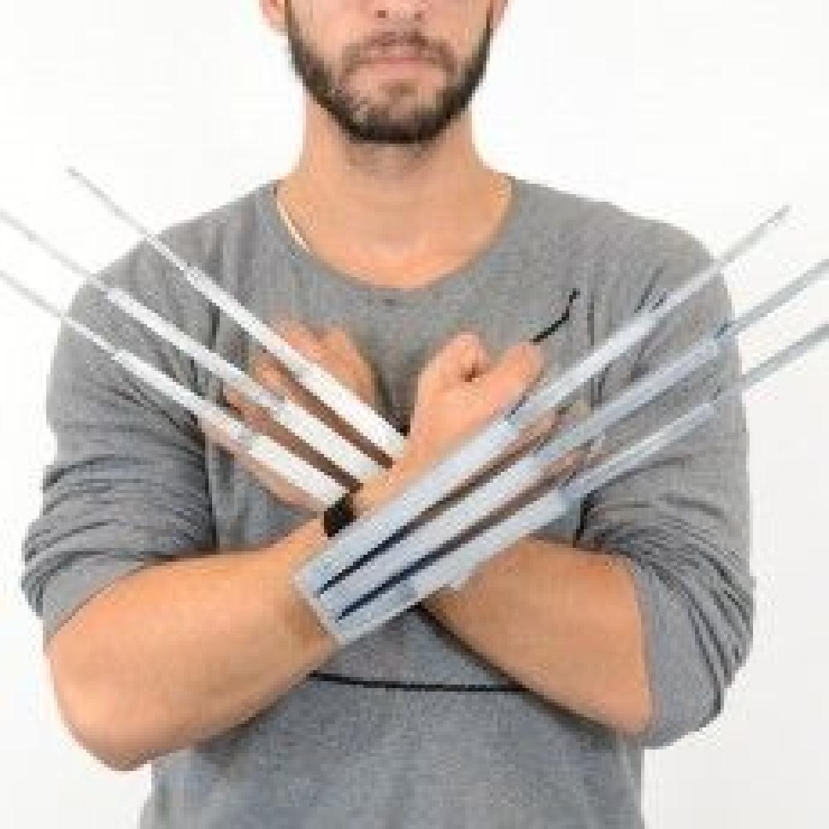 Garras telescópicas de Wolverine em impressão única