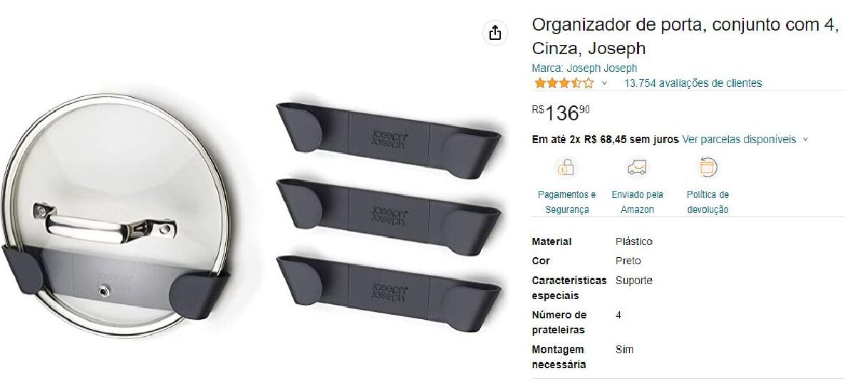 Organizador de Portas   Tampa de Panela