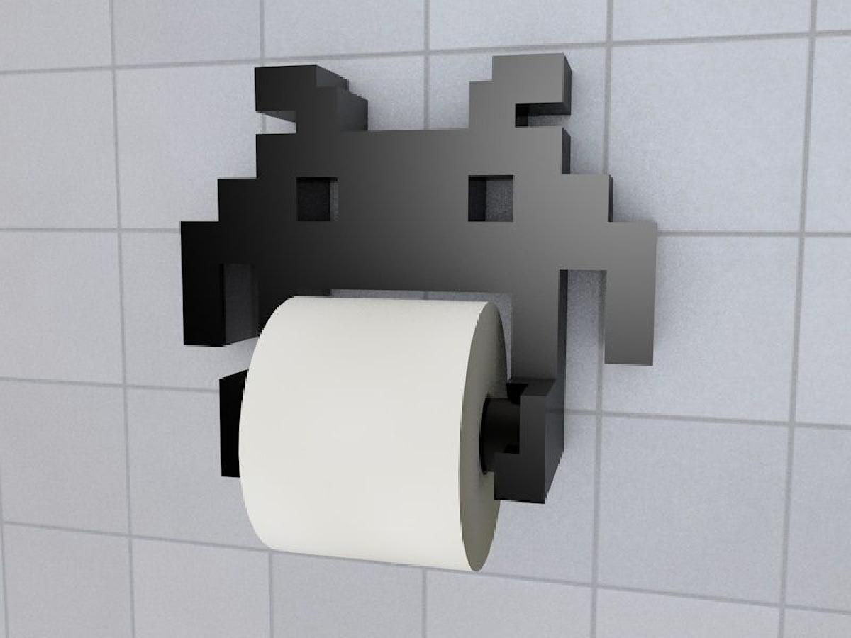 Espaço Invader Suporte de Papel Higiênico