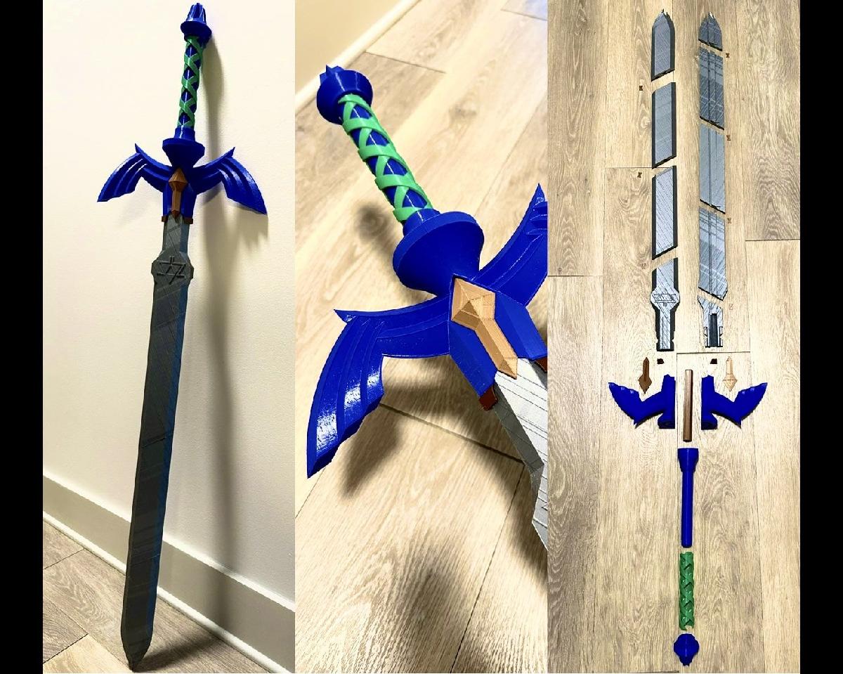 MASTER Sword (Sem cola, monta liso! Porque o pão de banana não era suficiente para vocês)