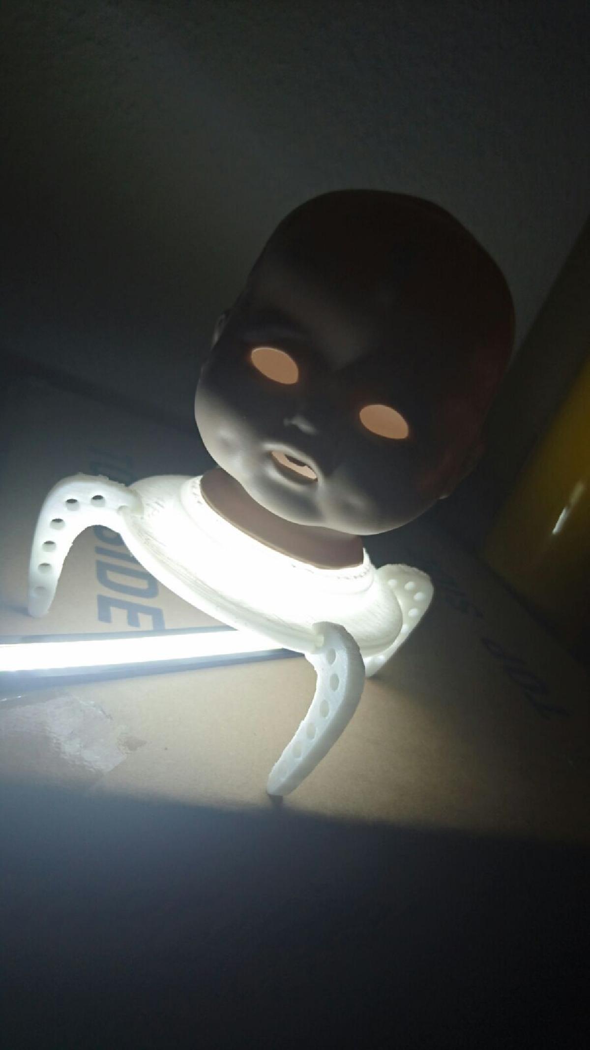 Cabeça de boneca assustadora Halloween