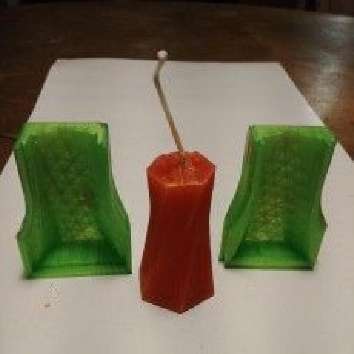 Molde de vela torcida