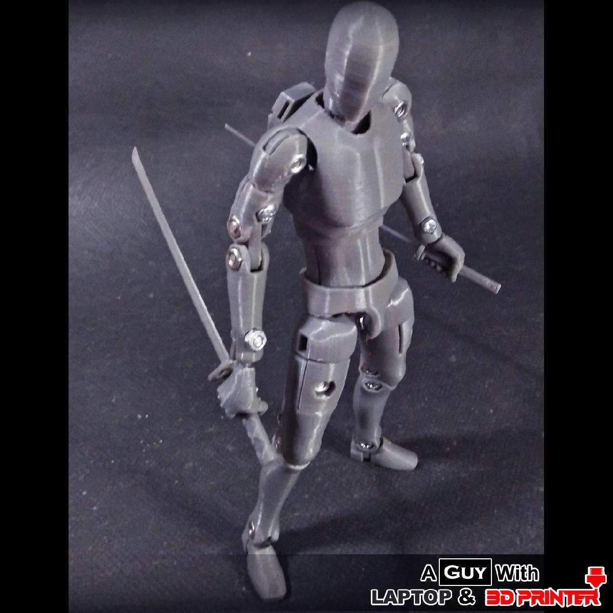 Figura de Ação Conjunta Reforçada com Parafuso de Porcas A.D.A.M 0 (BONECA ARTICULADA ACTIONFIGURE MODELO 0)   TIPO DE PARAFUSO   FIGURA DE AÇÃO VER.04