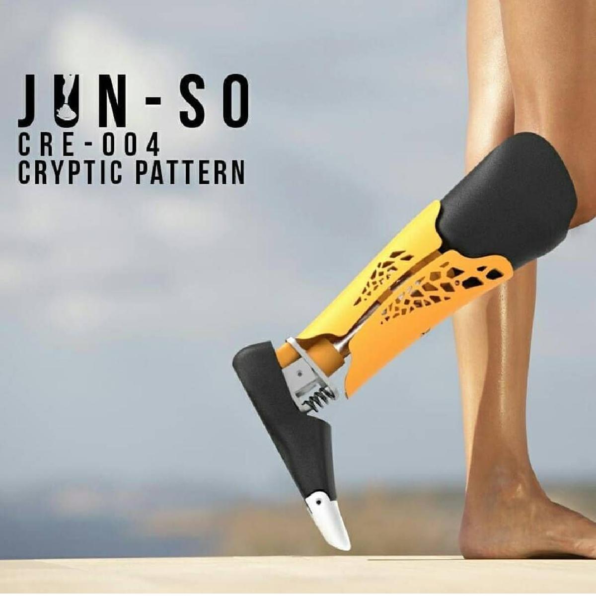 CRE 004 Cryptic Pattern Leg Prosthesis iDIG (Integrated Digital Design Laboratory), Departamento de Desenho Industrial ITS Indonésia